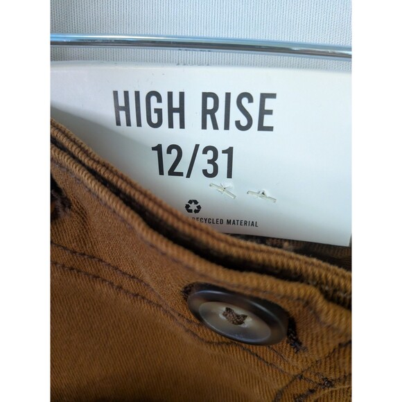 Kensie Jeans Women 12/31 Brown High Waist Wide Leg Pockets Boho Jeans Ankle NWT - Picture 6 of 16